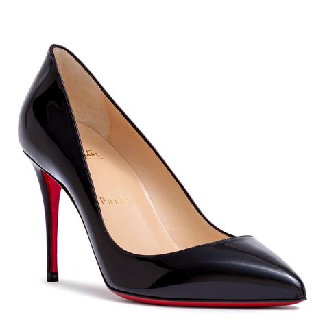 christian louboutin black leather shoes.